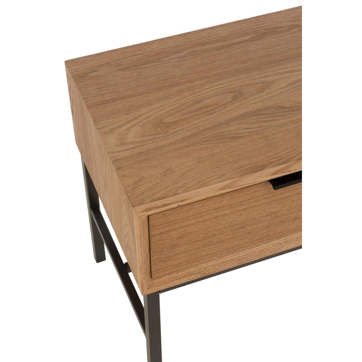 J-Line Beistelltisch auf Gestell Holz/Metall Natur