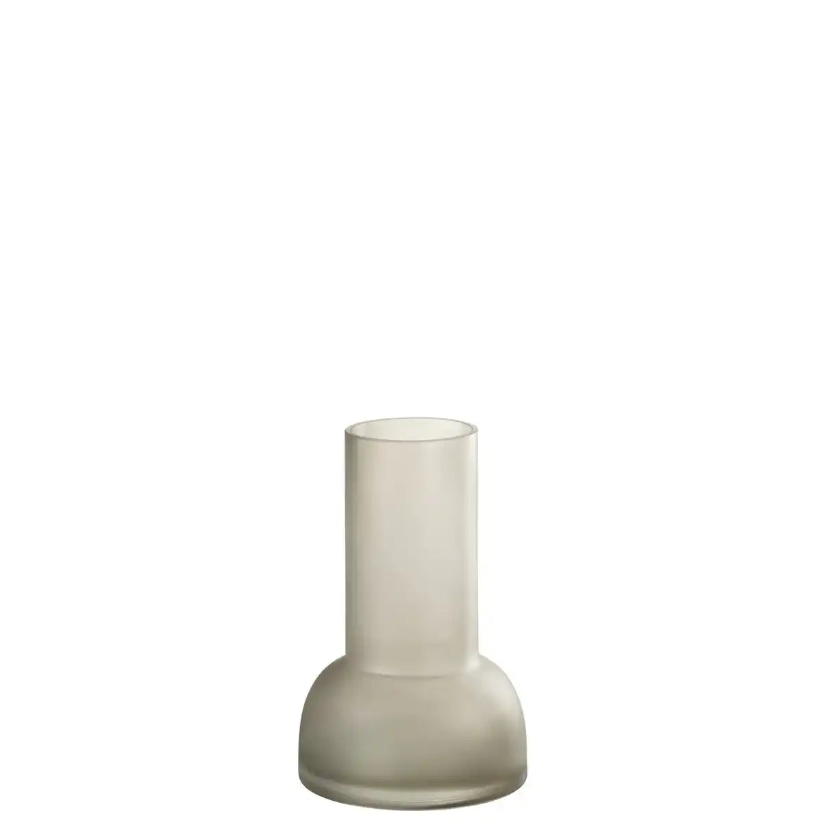 J -Line Vase/Candlestick Yara - Glas - Grau - klein - 20 cm hoch