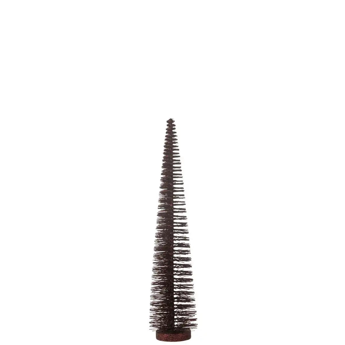 J -Line Dekoration Weihnachtsbaum Glitzer - Kunststoff - Bordeaux Medium