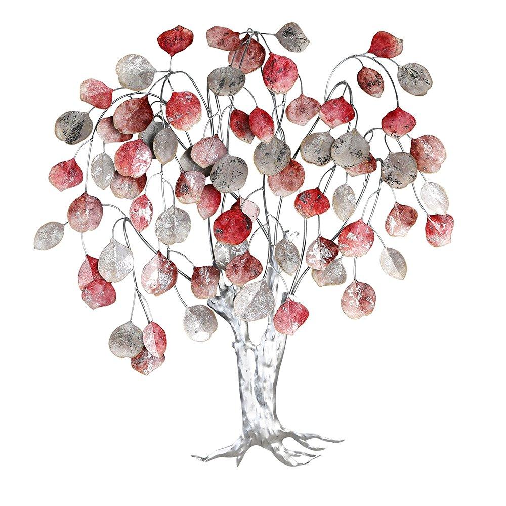 Wanddeko"Love Tree"rottöne/silb. H.80cm