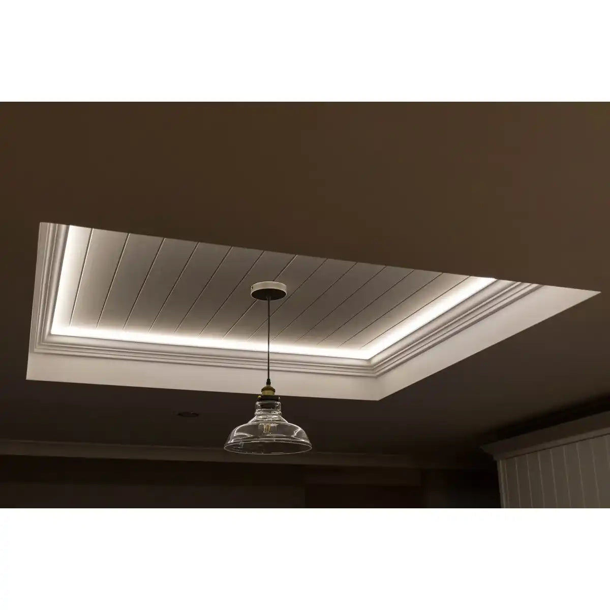 COB-LED-Stripe 5 Meter, weiß/transparent, dimmbar mit Memoryfunktion
