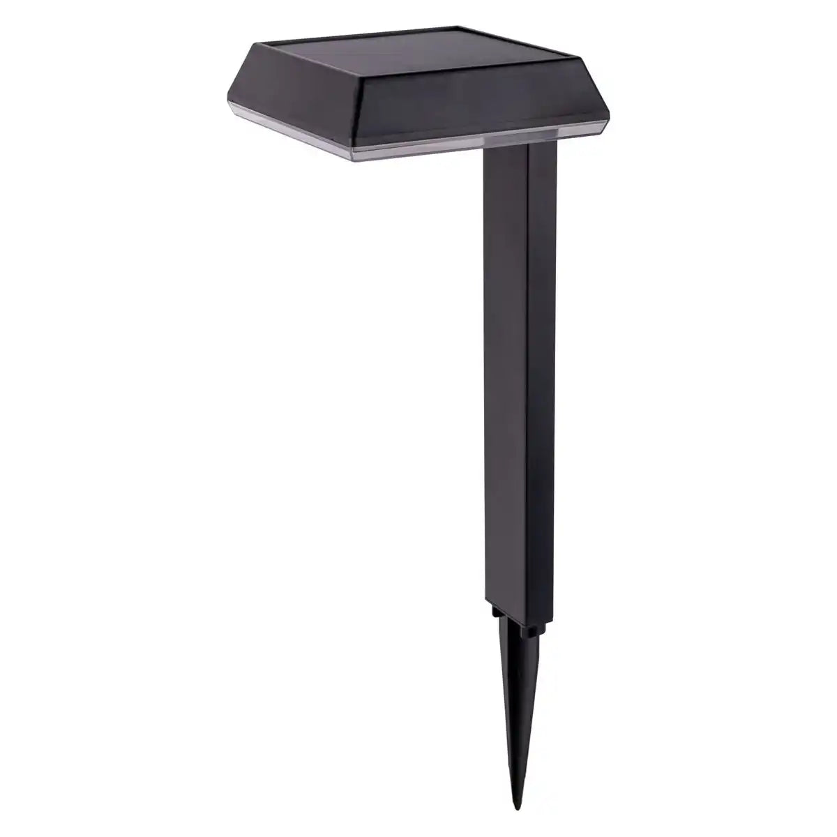 Solar-Dekoerdspieß "SIGI", 79 cm hoch, Kunststoff, schwarz, integrierte LEDs, warmweiß