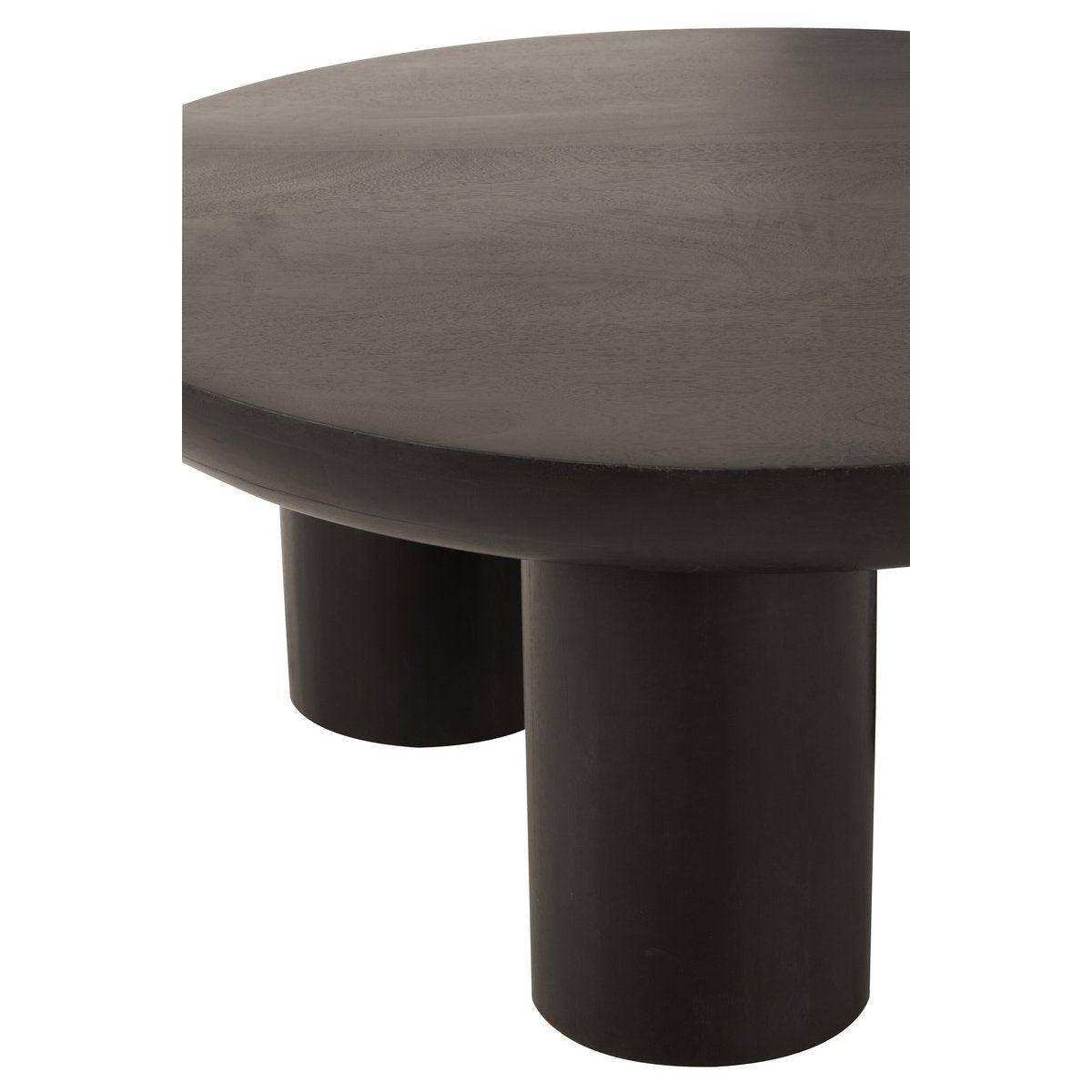 J-Line Couchtisch Trio Mangoholz Schwarz