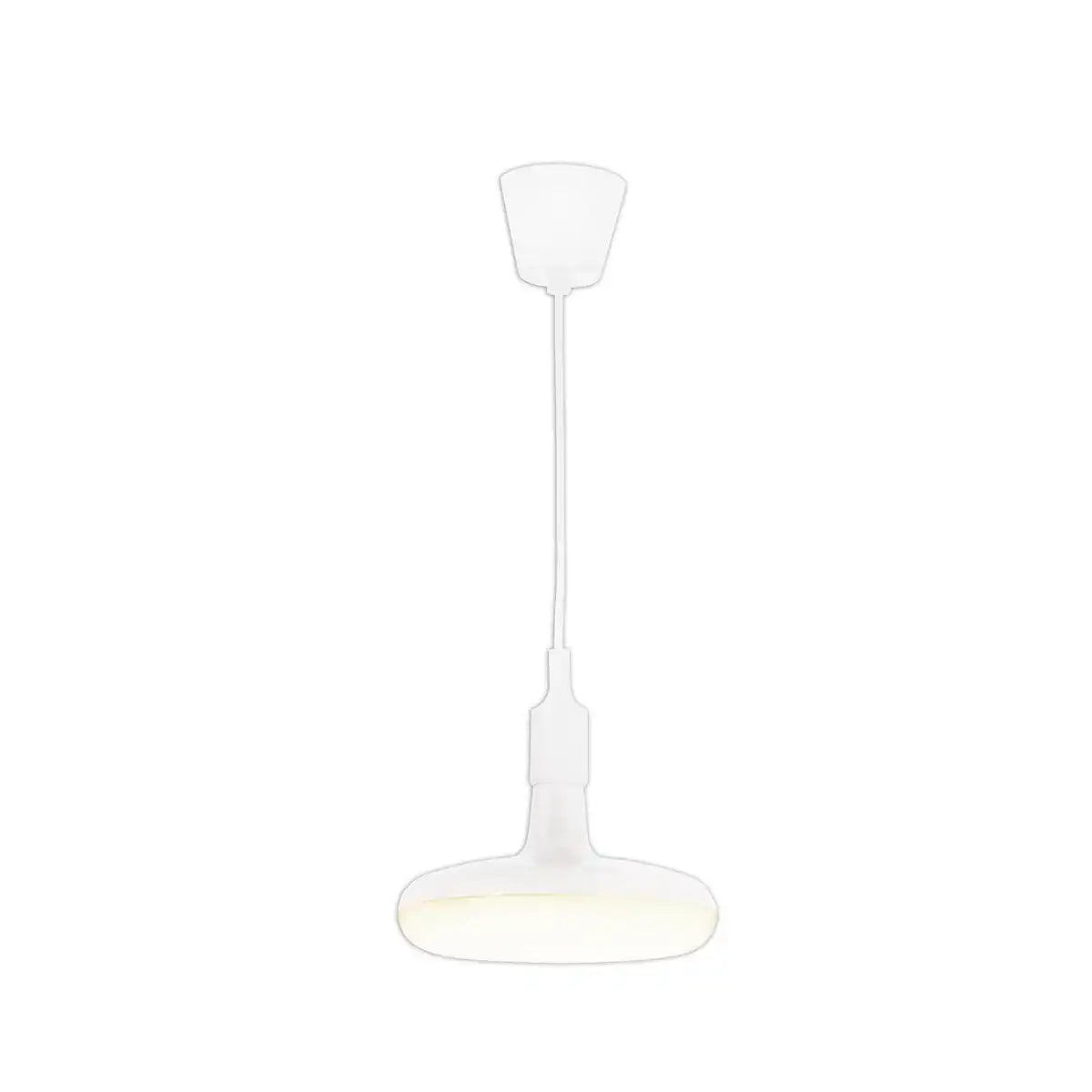 Pendelleuchte "UFO" LED weiß Hängelampe aus Kunststoff mit E27-Fassung inkl. Leuchtmittel