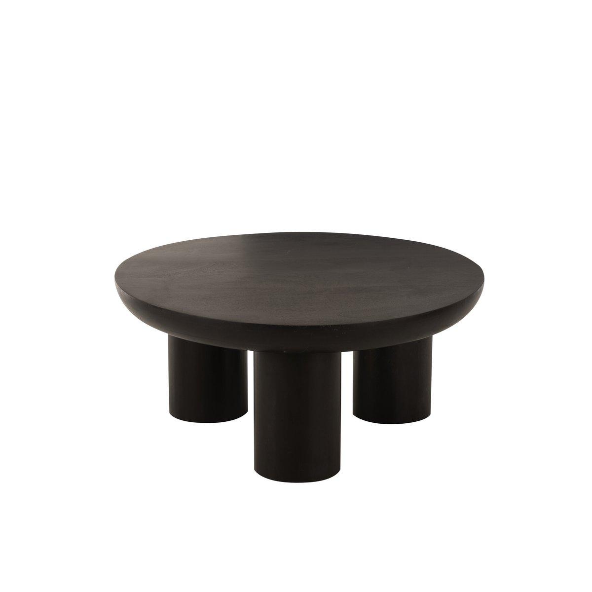J-Line Couchtisch Trio Mangoholz Schwarz