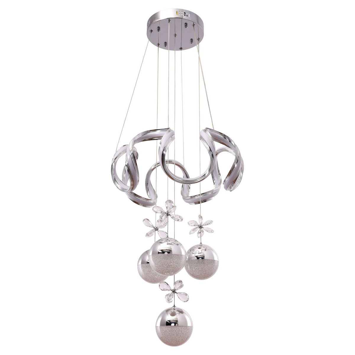 Hängeleuchte Clove Chrom | 50 cm