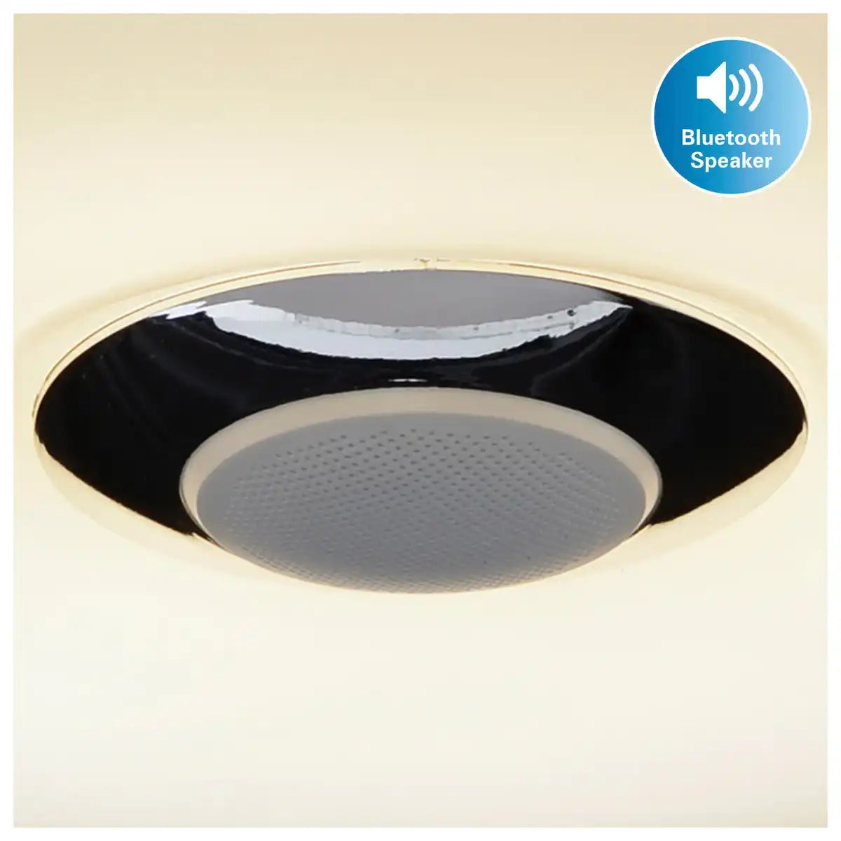 LED Deckenleuchte "NASHVILLE" Ø 40cm, viele Funktionen, aus Metall und Kunststoff, weiß, mit integrierten LEDs, Beleuchtung für Wohnräume, Flur oder Büro