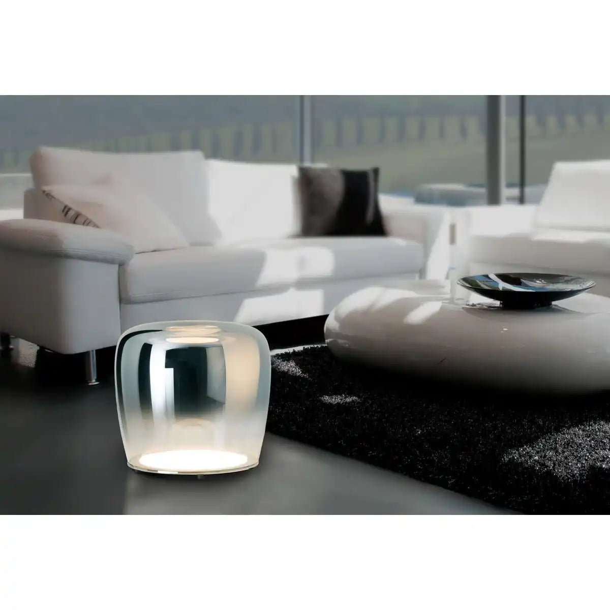 LED Tischleuchte "SMOKY" d:43cm