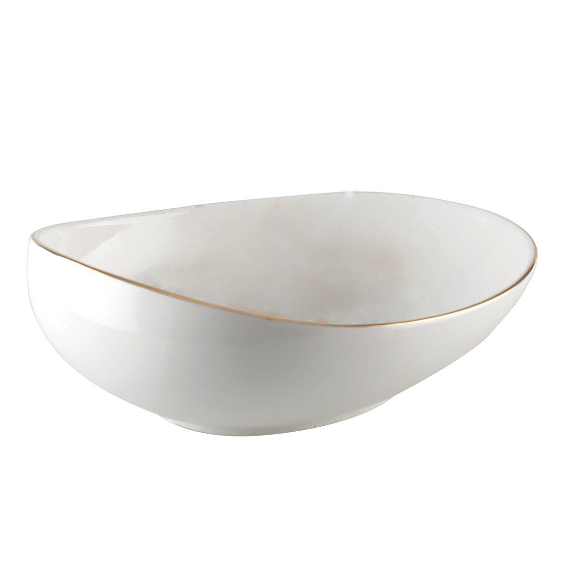 Keramik weiße Hohlplatte 22 cm