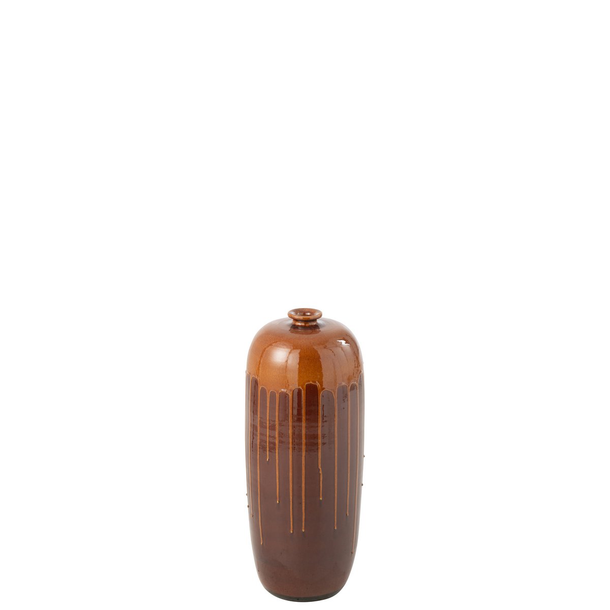 J -Line Vase Lee Shiny - Terra - Brown/Orange - klein - 55 cm hoch
