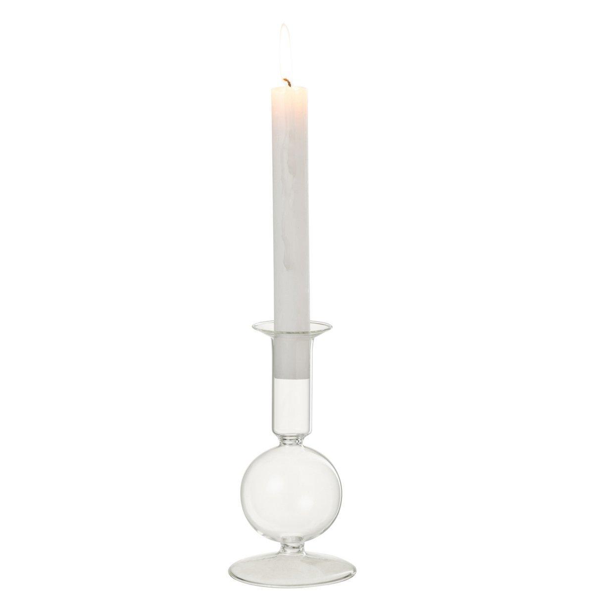 J-Line Kerzenhalter - Glas - transparent - klein
