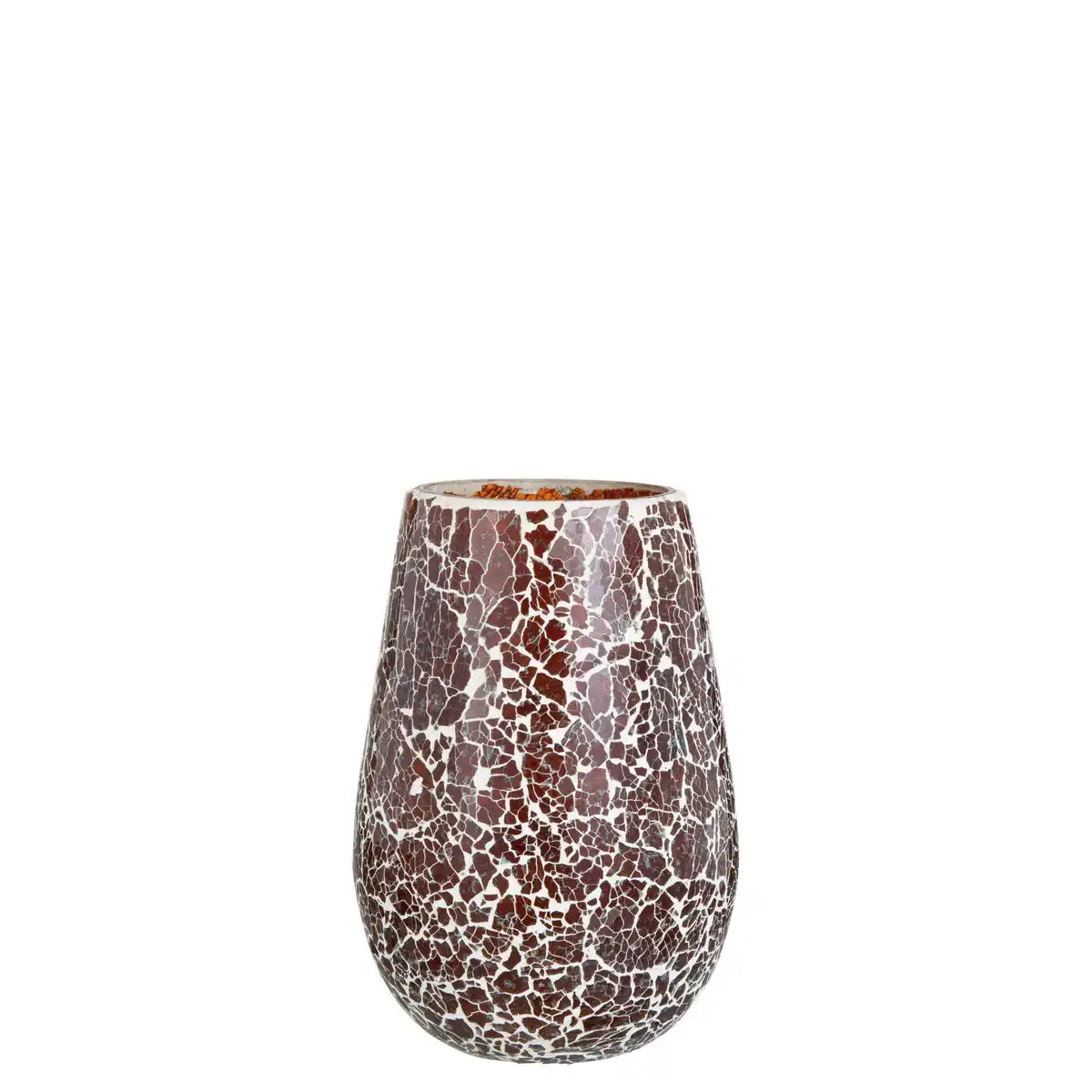 J-Line Kerzenhalter Ali – Glas – Braun – groß