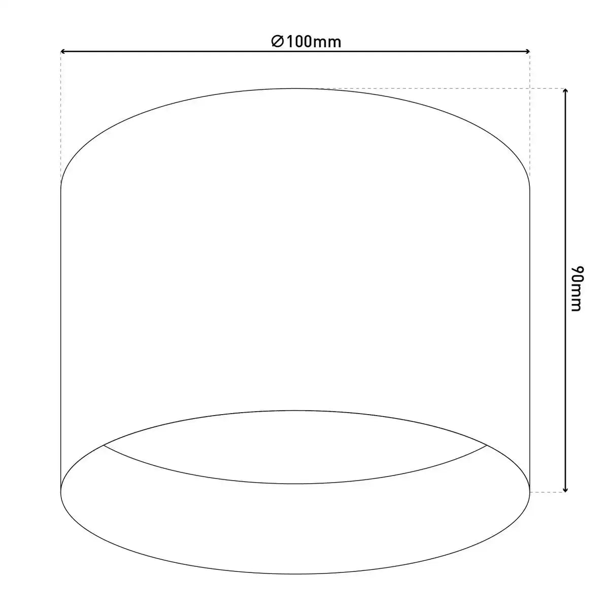 LED Spot "TRIOS" Ø 10 cm weiß, aus Metall und Kunststoff mit integrierten LEDs