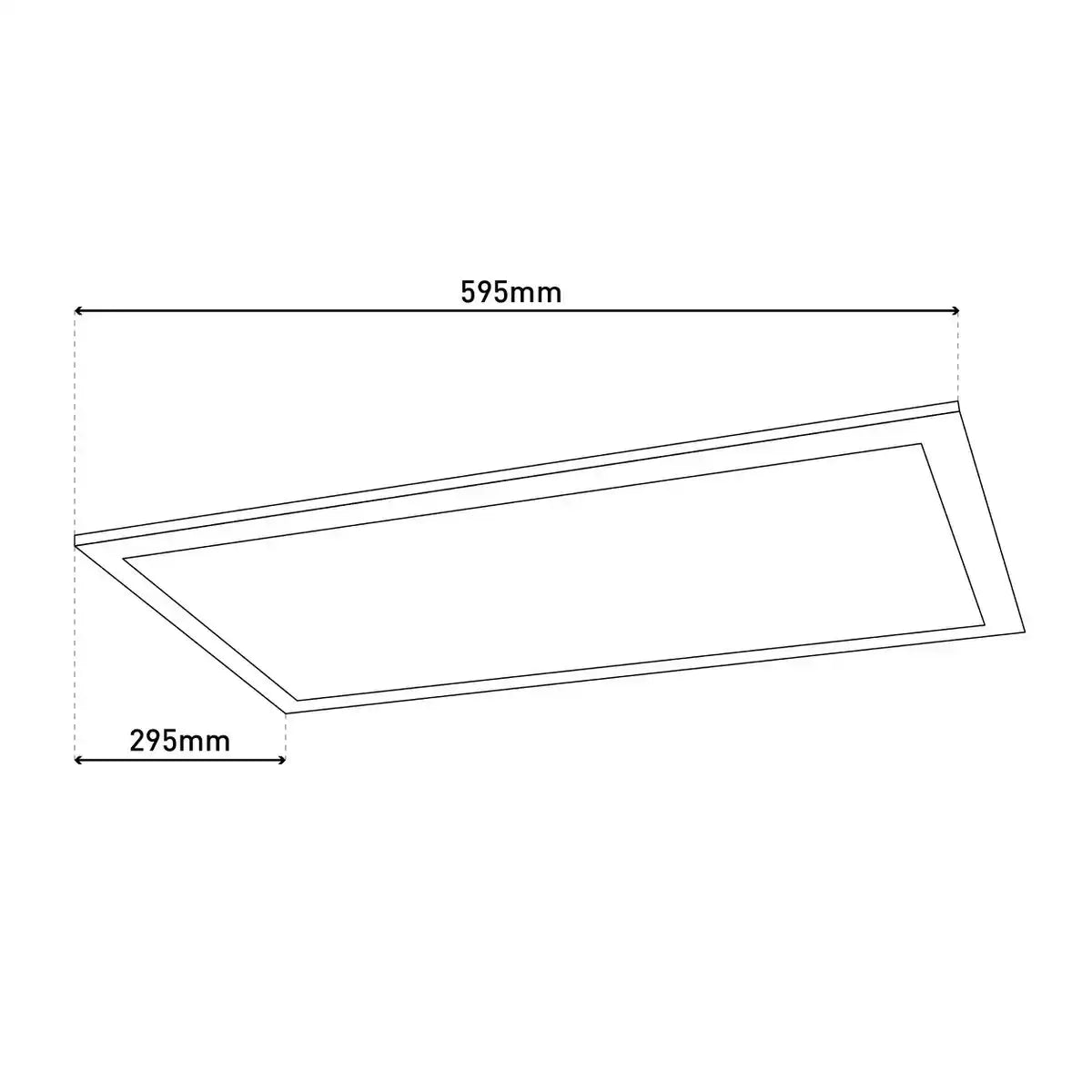 LED-Sensor-Panel "ALEGRE" Länge 59,5cm, viele Funktionen, Aufbauleuchte inkl. Halterung aus Metall und Kunststoff, integrierte LEDs warmweiß