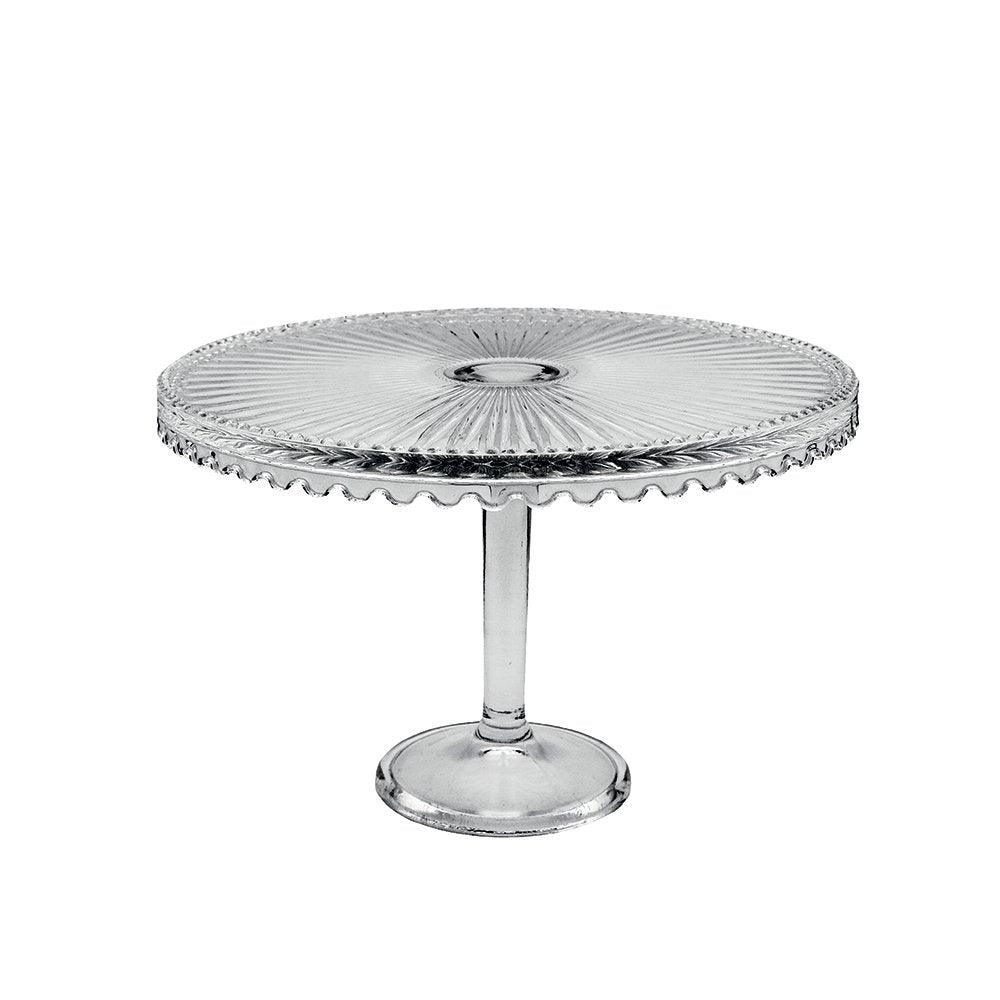 GROSSE STEHENDE TORTENFORM AUS GLAS, 32X32X21CM