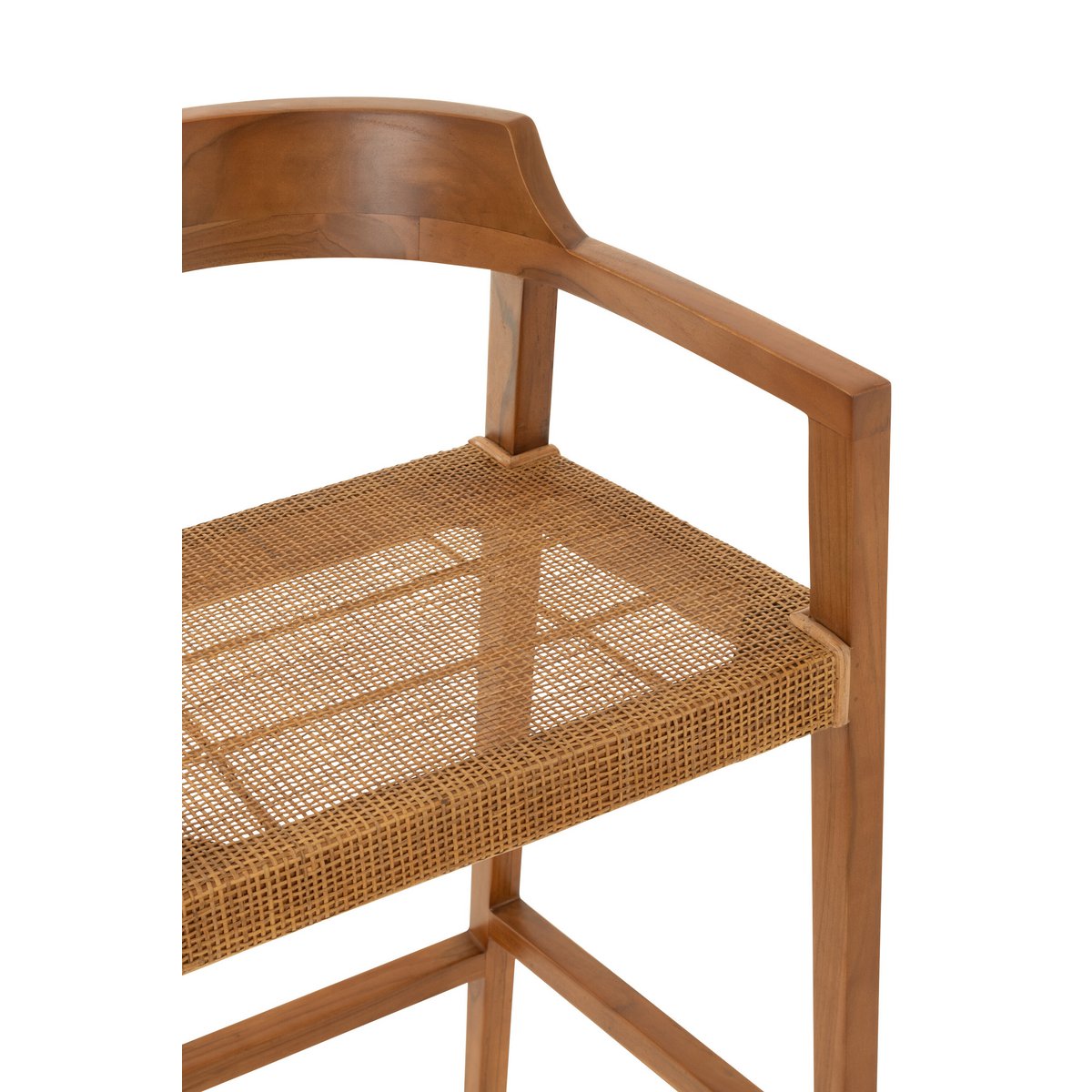 J-Line Barstuhl Emma Teak Braun