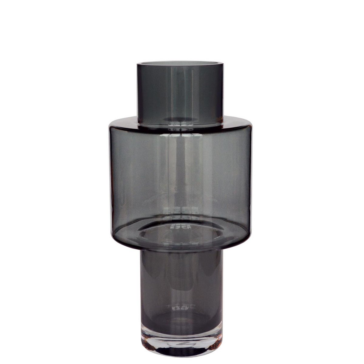 Vase Glass Juba M - H40 W20 - Grau