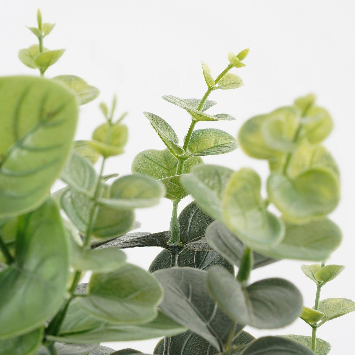 Künstliche Eukalyptuspflanze im Blumentopf – H53 x Ø23 cm – Grün