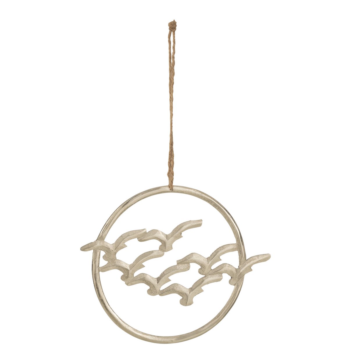 J-Line Anhänger Birds Circles – Aluminium – Silber