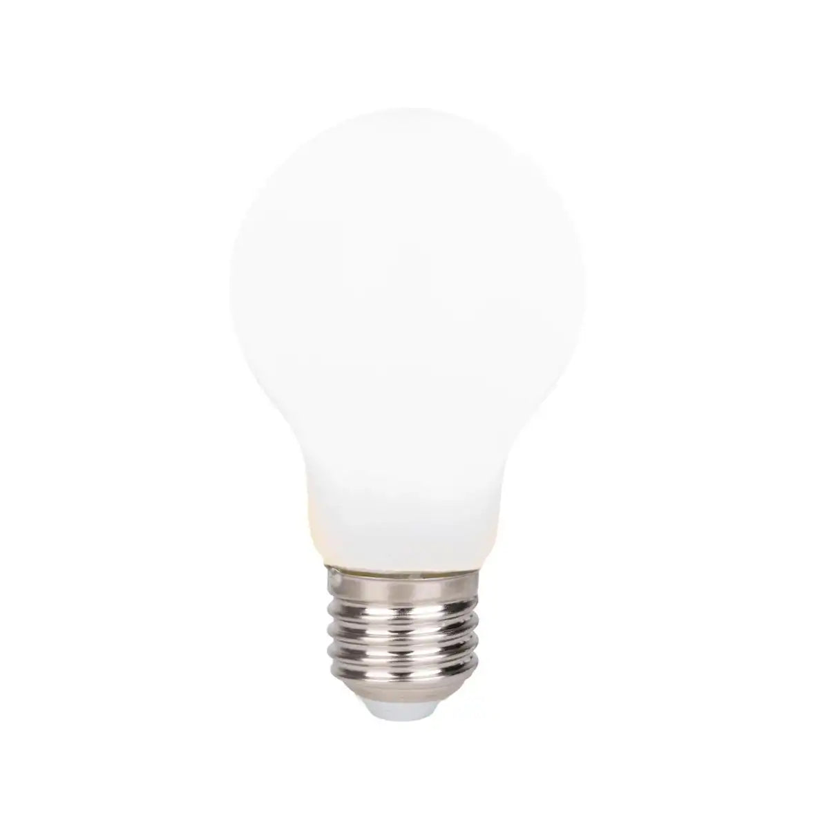 5er-Set LED Leuchtmittel mit E14-Fassung, Birnenform 8 Watt, aus Metall und Glas, milchig