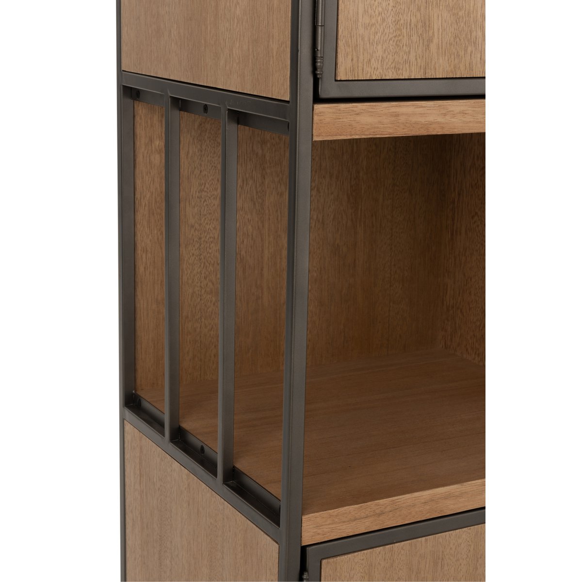 J-Line Compartments Schrank – Holz/Metall – Natur