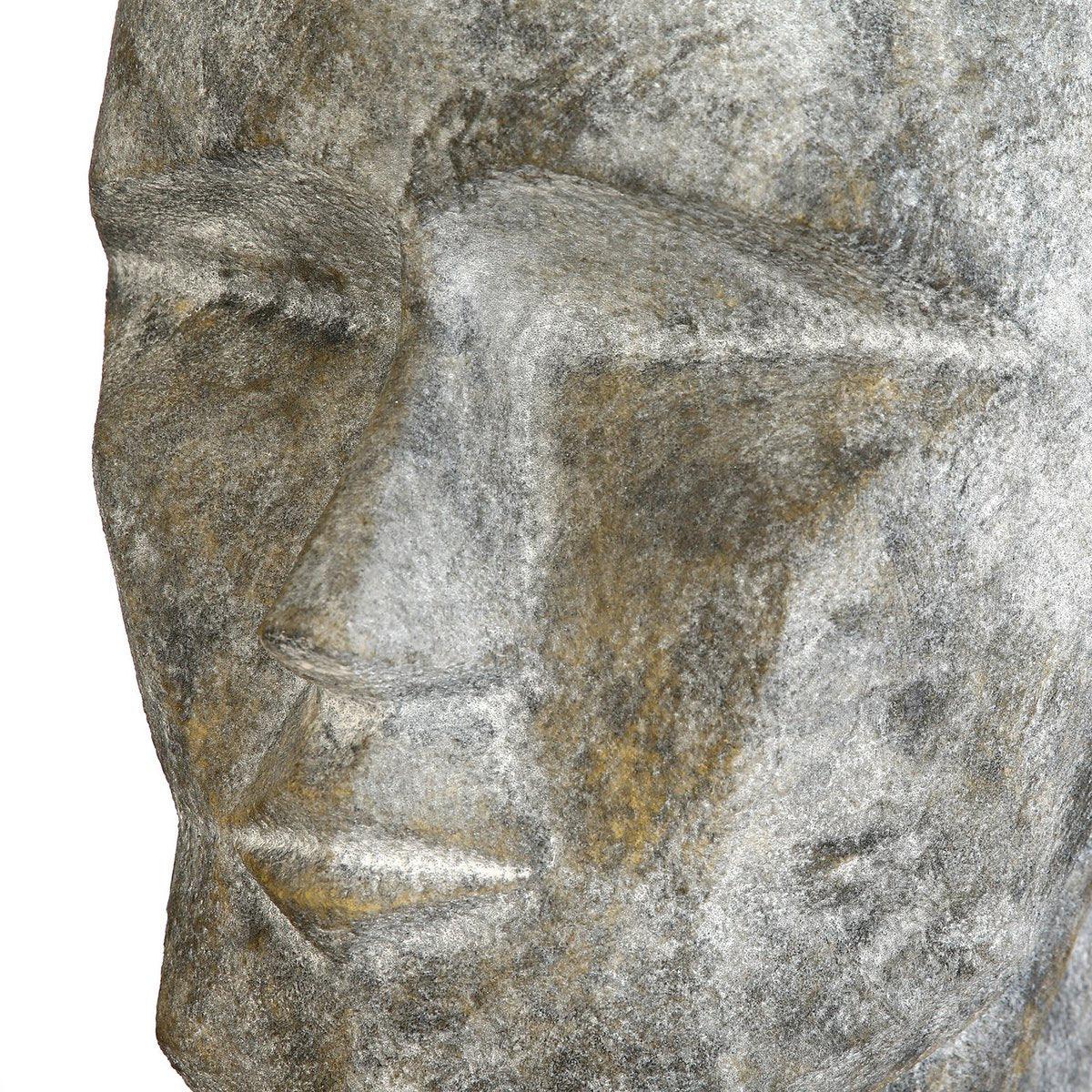 Magnesia Pflanzgefäß "Head" graubetonoptik H.45cm