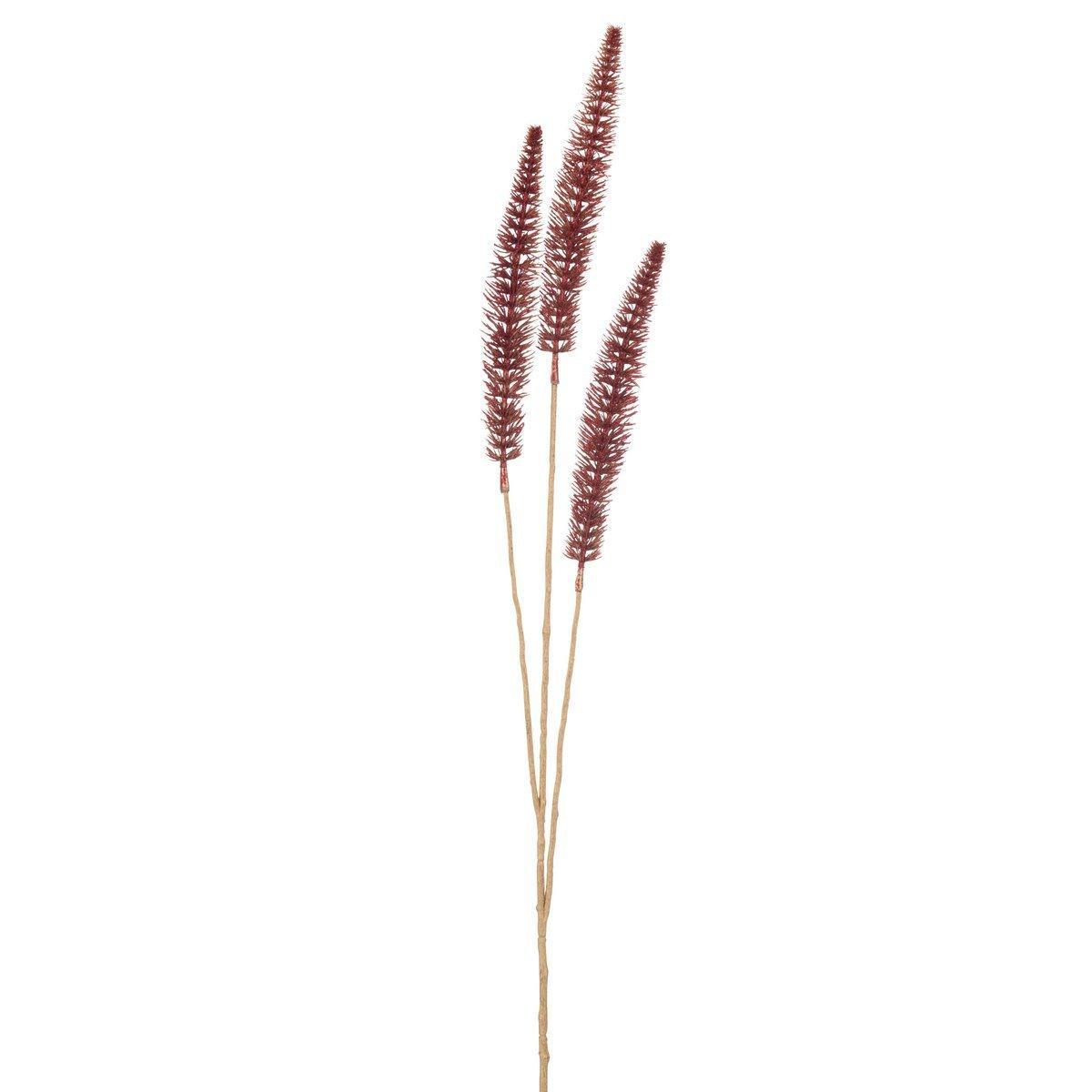 J-Line Branch Banksia 3-teilig, Kunststoff, Rot/Gold