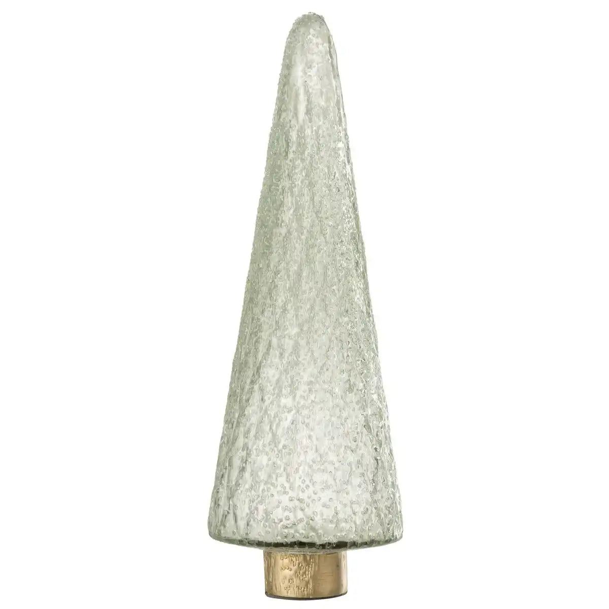 J-Line Dekoration Weihnachtsbaumsockel – Glas – transparent – groß