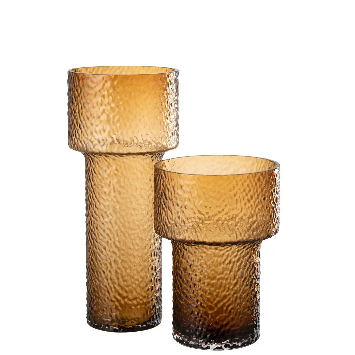 J -Line Vase Betty - Glas - braun - groß - 45 cm hoch