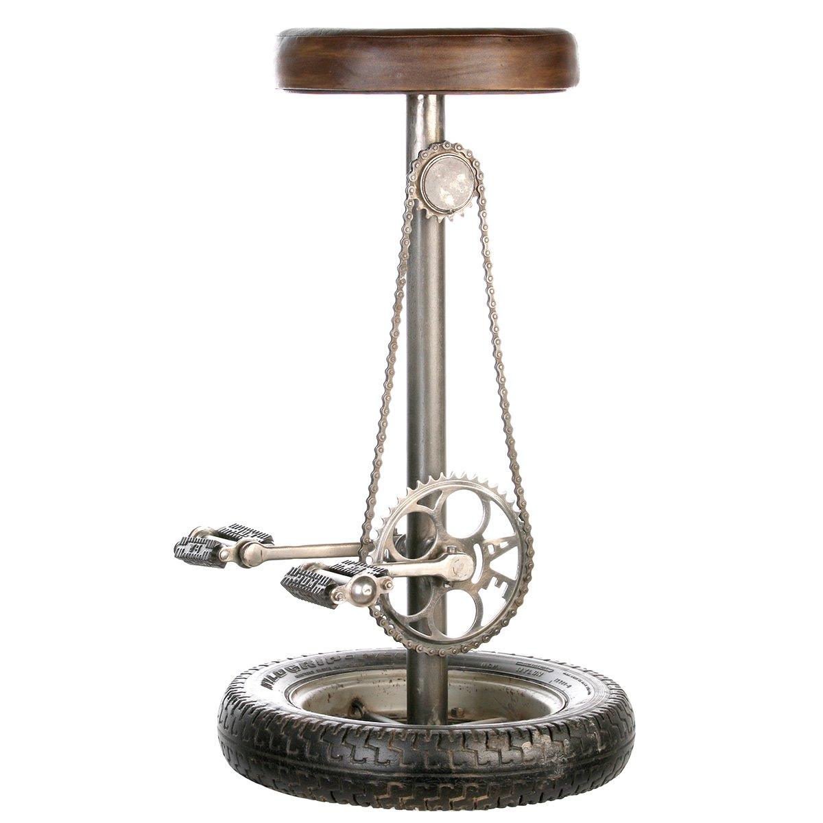 Barhocker"Wheel"antik-schwarz H.76cm