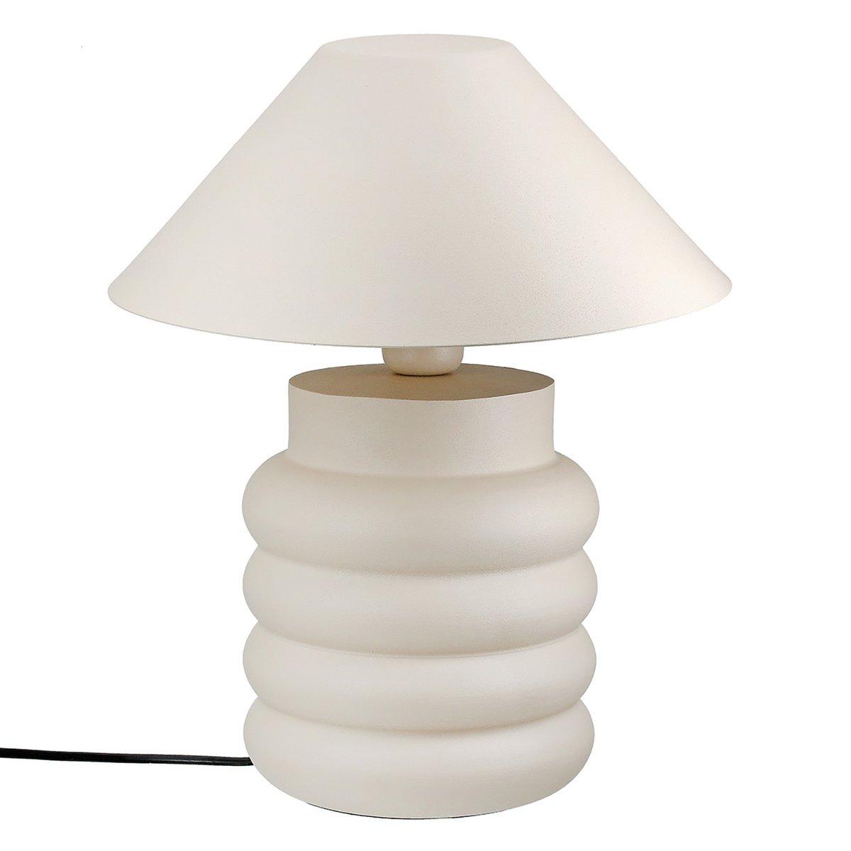 Tischleuchte Ripple, creme H.39 cm