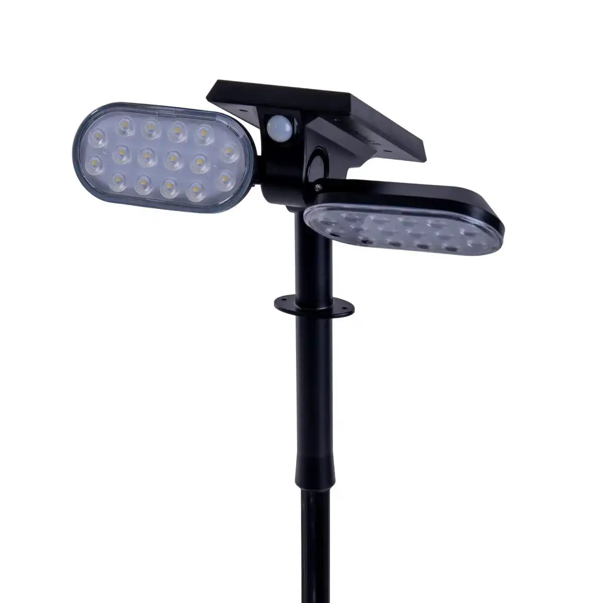 LED Solarstrahler "Paco" für den Außenbereich mit fest verbauter LED, Solar-Erdspieß aus Kunstoff in Schwarz, Höhe 31,9 cm
