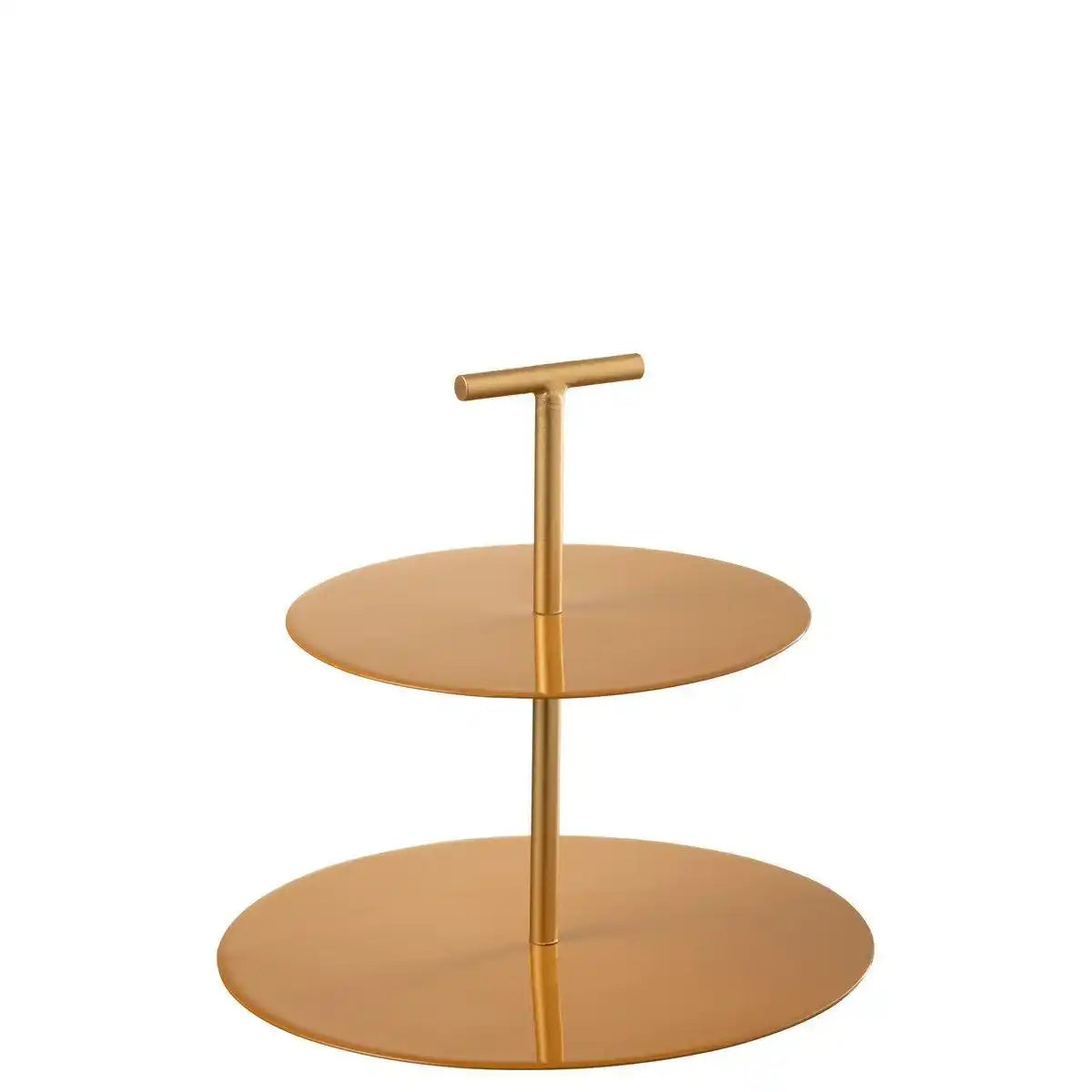 2 Etagen Etagere Layer Teller rund Metall - HomeDesign Knaus