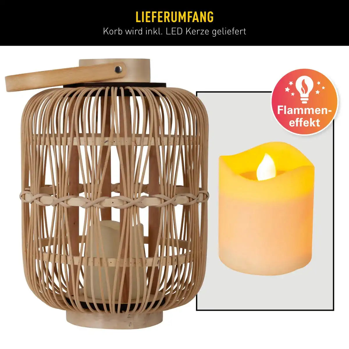 LED Dekoleuchte "KORBINIAN" H: 32,5 cm