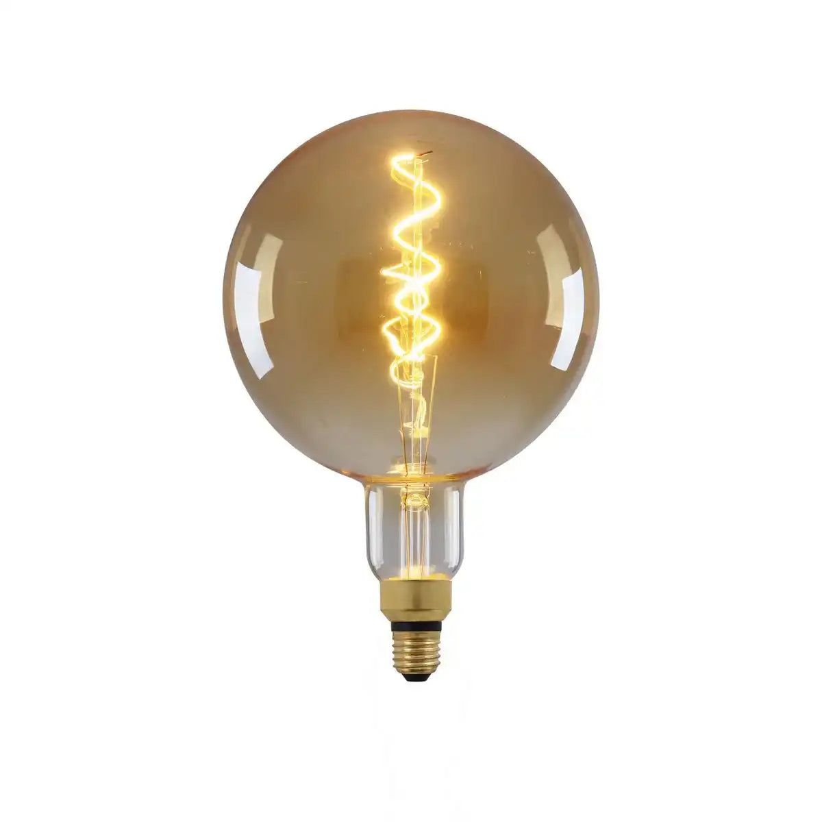LED Leuchtmittel "DILLY MAX", 5 Watt, Glühbirne aus Metall und Glas, warmweiß, E27-Fassung LED, dekorative LED Lampe ca. 30 cm hoch