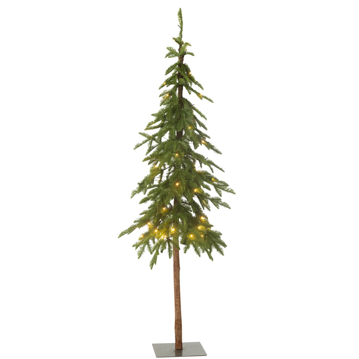 J-Line Weihnachtsbaum+LED Kunststoff Grün Groß