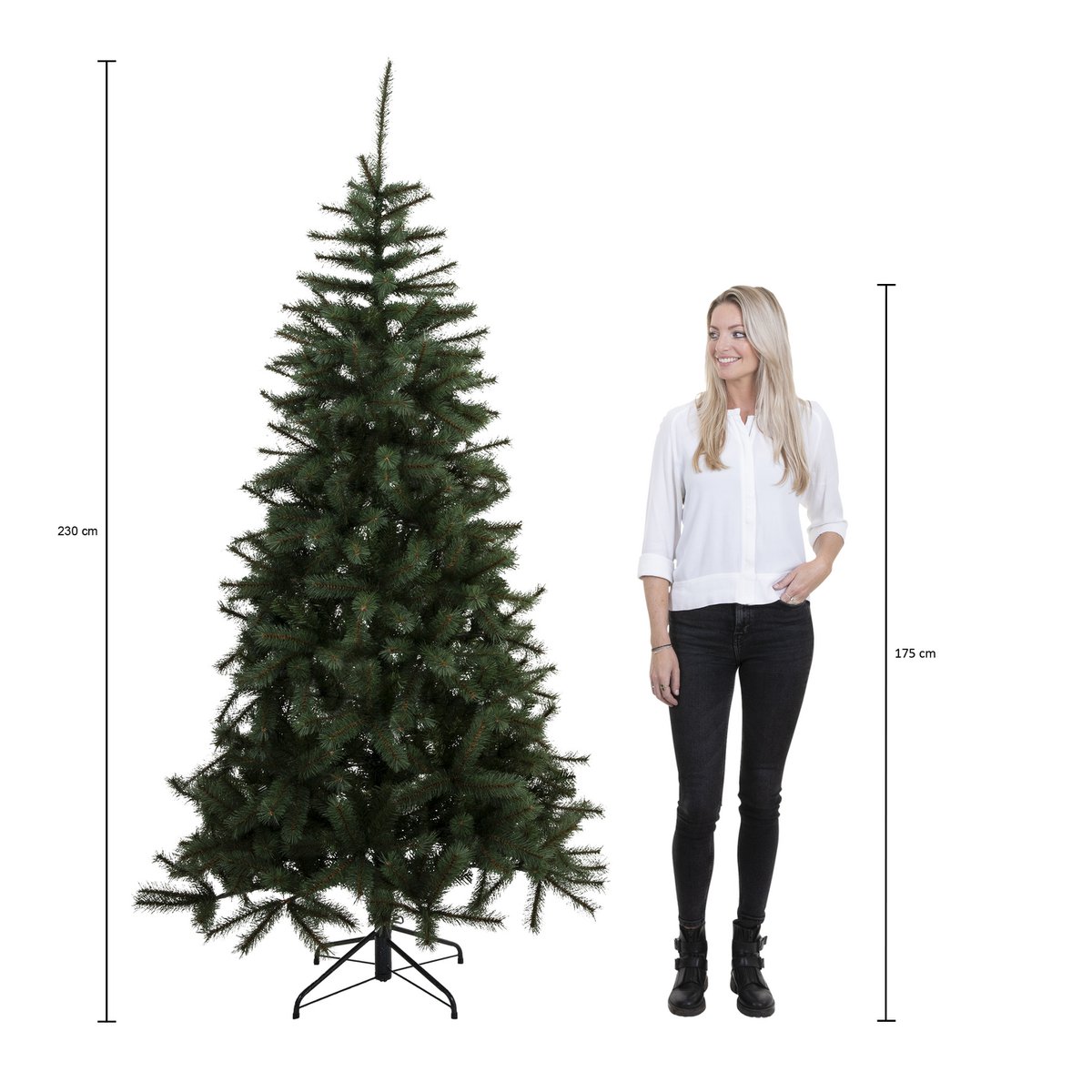 Tsuga Künstlicher Weihnachtsbaum – H230 x Ø147 cm – Grün