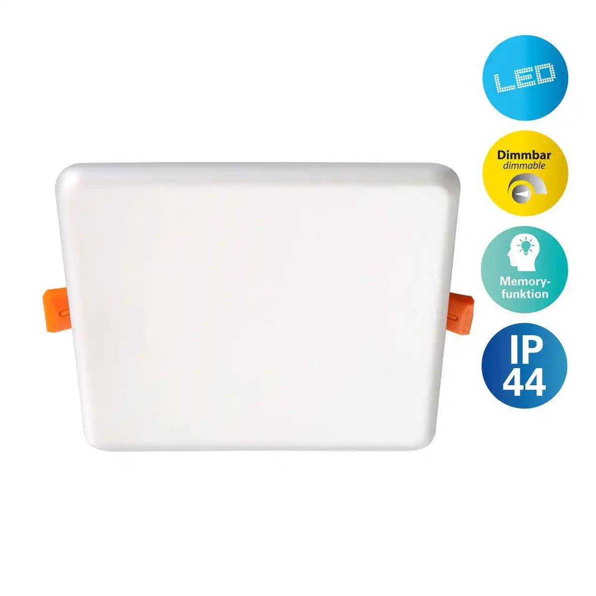 LED Einbauleuchte L/B: 15,5cm dimmbar "SUMA"
