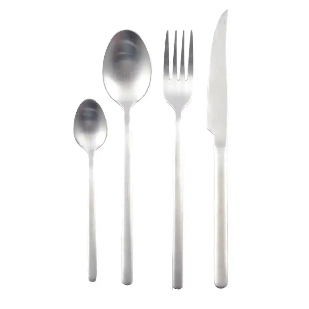24 STÜCKE SILVER MATT KITCHENWARE - HomeDesign Knaus