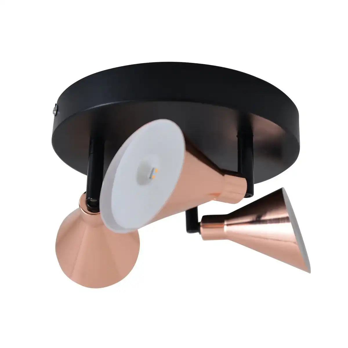3er LED-Wand-u. Deckenspot "COPPER" d:38cm
