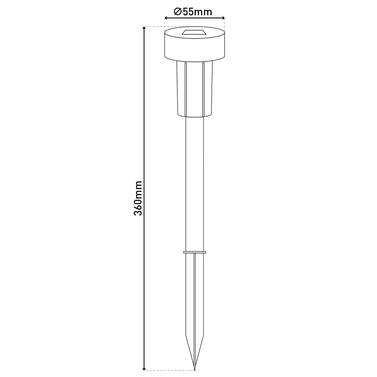 16er-set LED-Solar-erdspiß