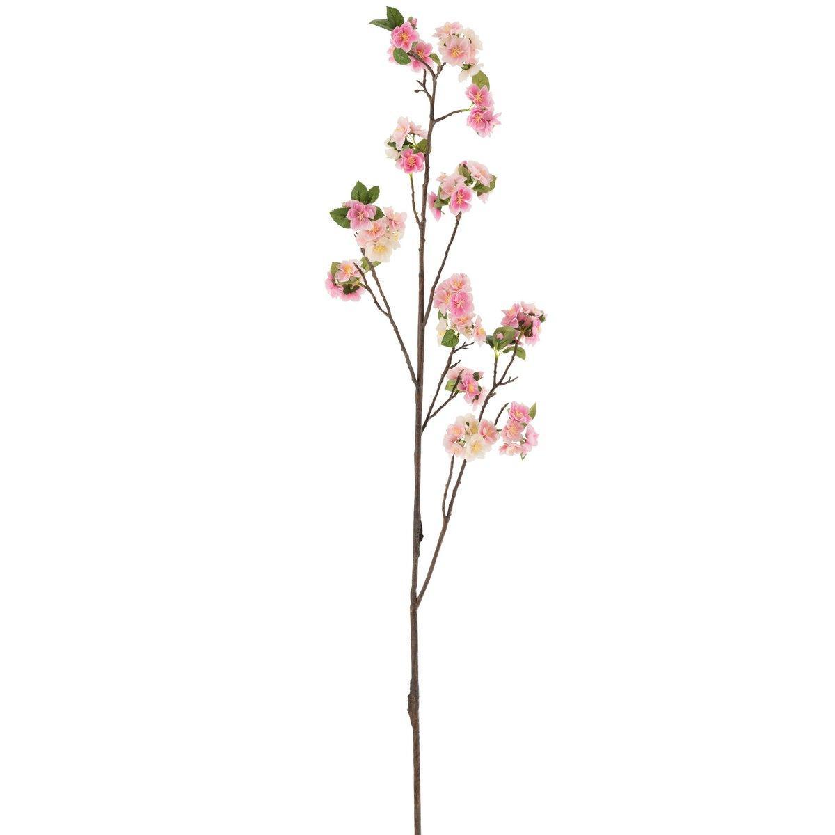 J-Line Blütenzweig - Kunststoff - rosa/braun - groß