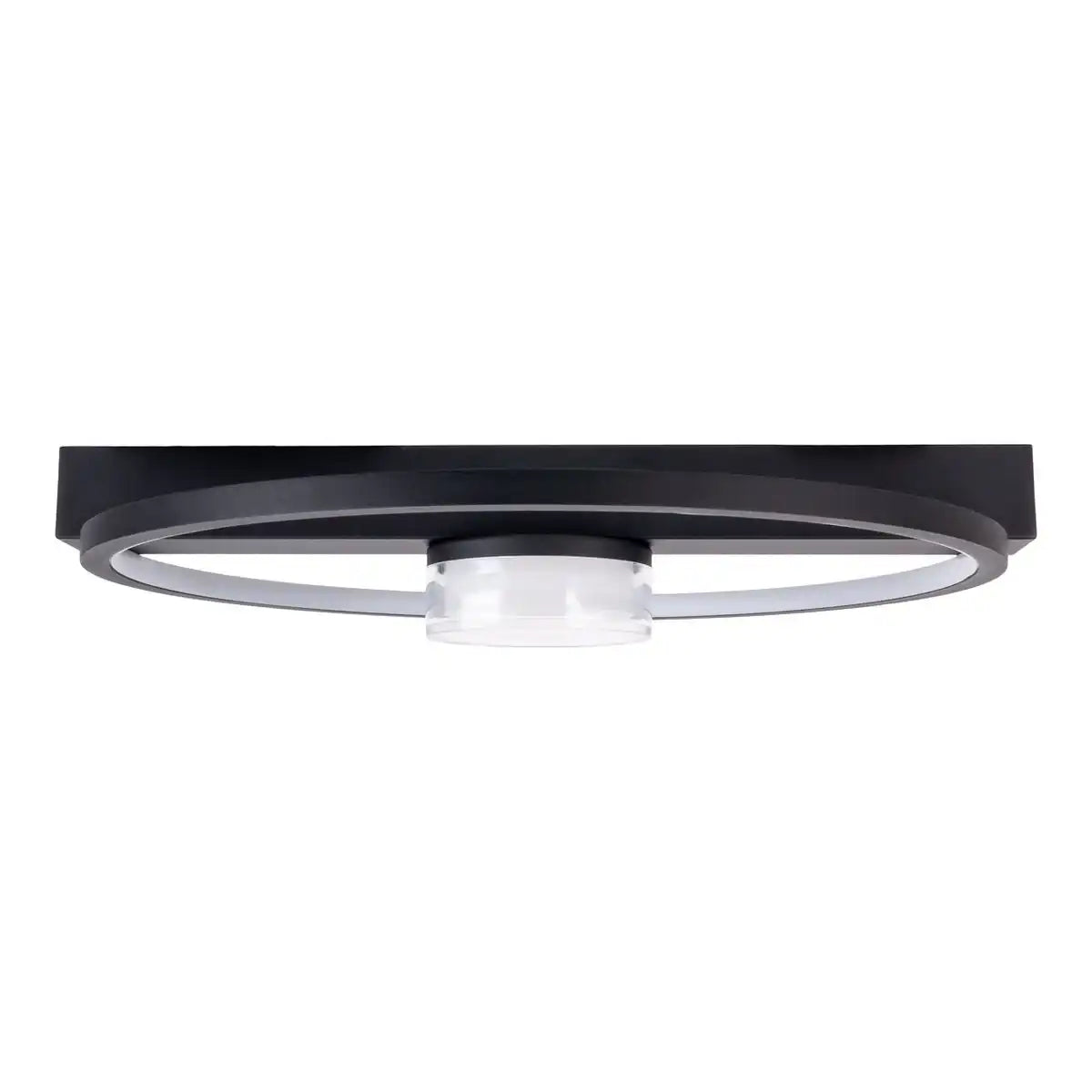 LED Deckenleuchte "CIMO" aus schwarzem Metall und Kunststoff, 40 cm lang, dimmbar per Wandschalter