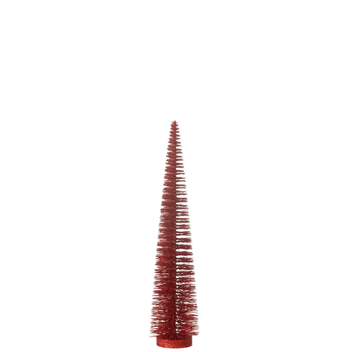 J -Line Dekoration Weihnachtsbaum Glitzer - Kunststoff - Rot - Medium