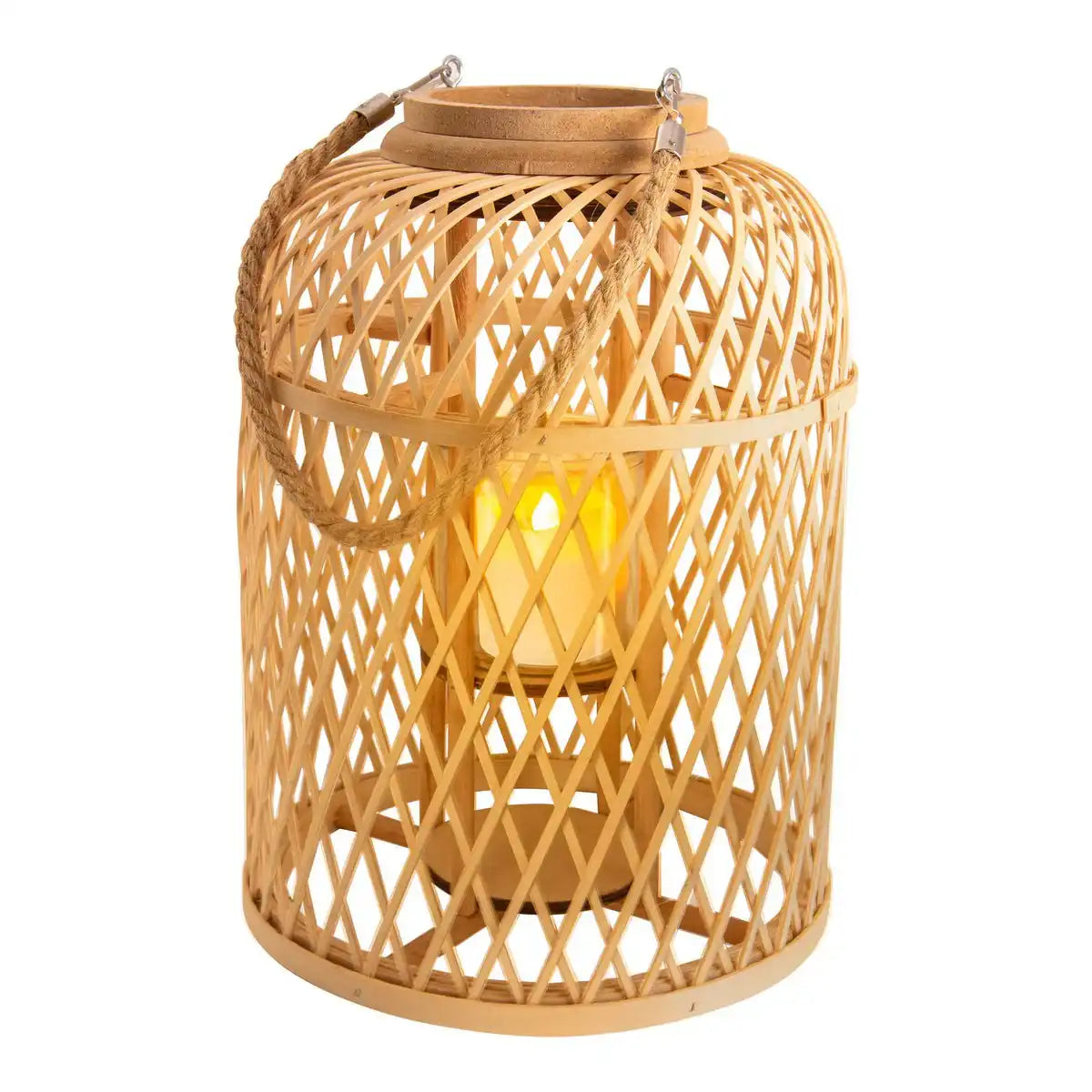 Dekoleuchte "KORBINIAN" inkl. Solar-LED-Kerze