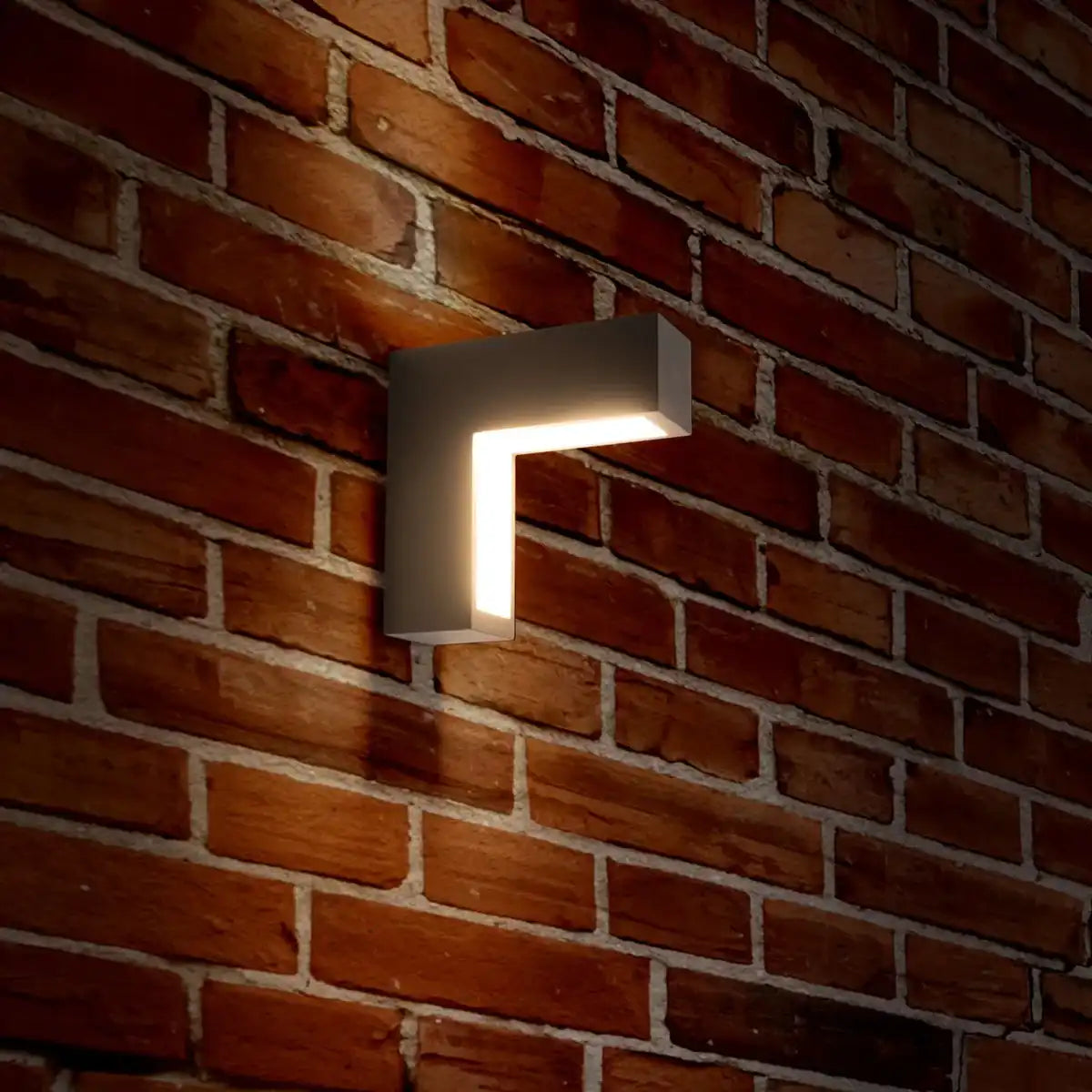 LED Außen Wandleuchten "ANGUS" aus Metall und Kunststoff in Anthrazit, mit integrierter LED