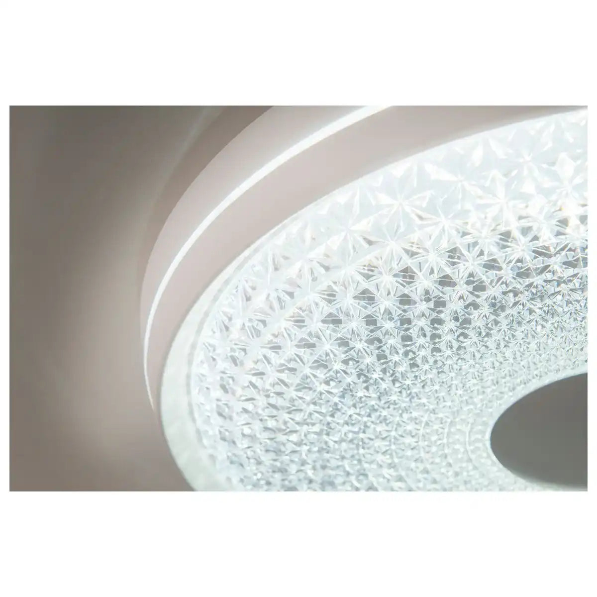 LED Deckenleuchte "BOISE" Ø 51 cm mit vielen Funktionen, aus Metall und Kunststoff, weiß, mit integrierten LEDs, Beleuchtung für Wohnräume oder Büro