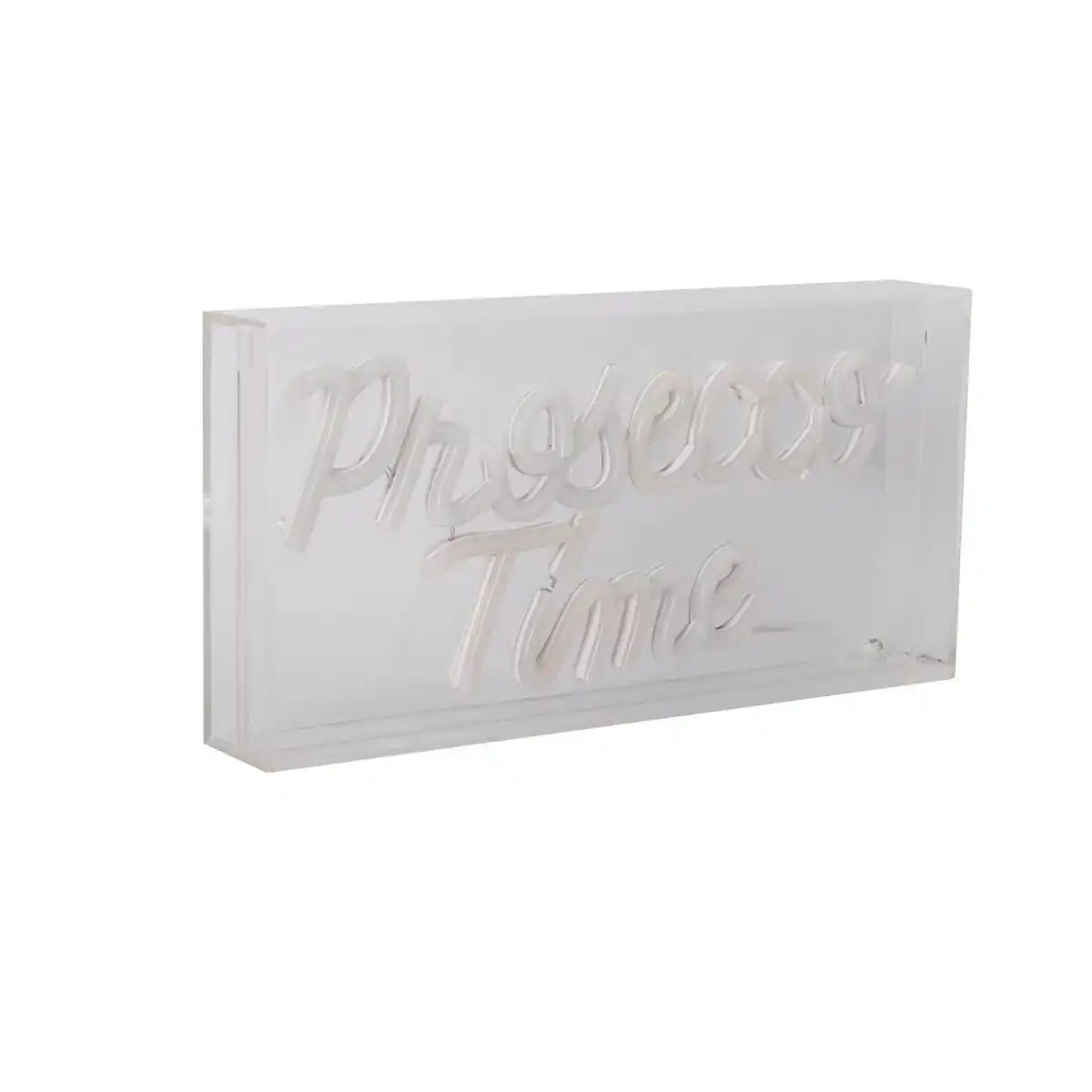 LED Schriftleuchte "PROSECCO TIME" Deko für Innen 30 x 15 cm, in blau und magenta-rot