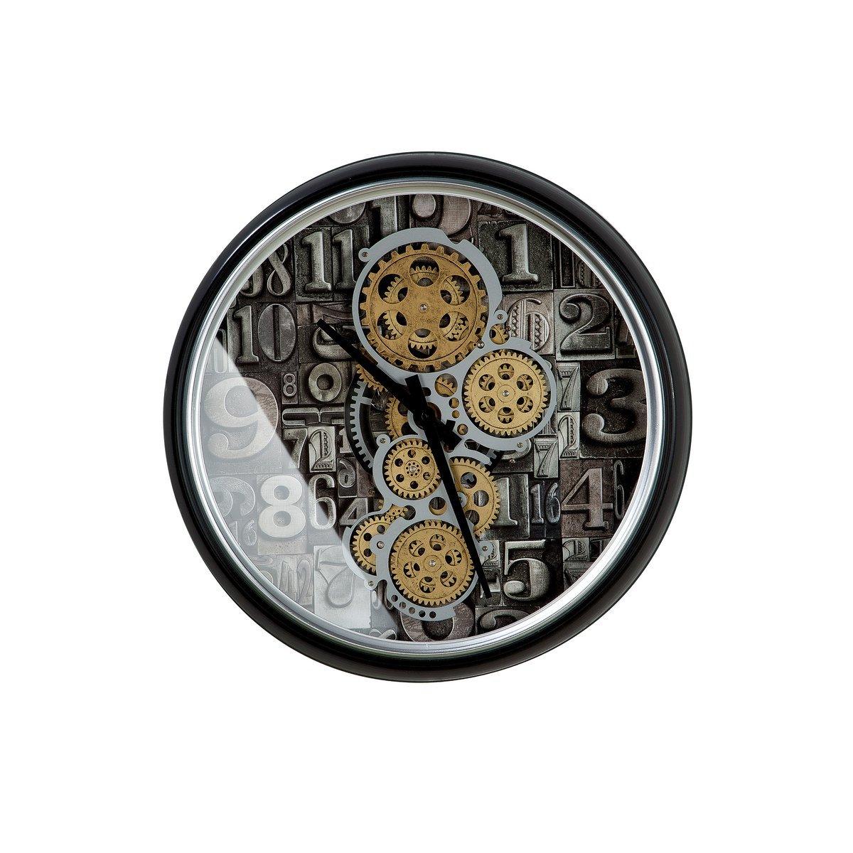 Metall Glas Wanduhr "Numbers"
