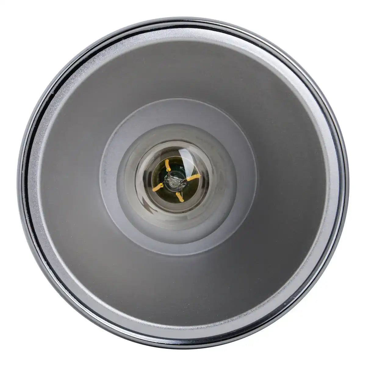 Pendelleuchte "STYLE", Retro Klassiker, Pendellampe aus chromglänzendem Metall mit E27-Fassung, Schirm Ø15 cm, ideal für Esszimmer, Wohnzimmer und Küche.